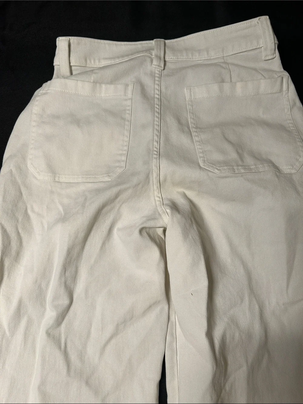 bp Wide Leg Flare Jeans in Off-White